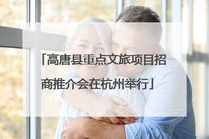 高唐县重点文旅项目招商推介会在杭州举行