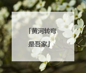黄河转弯是吾家