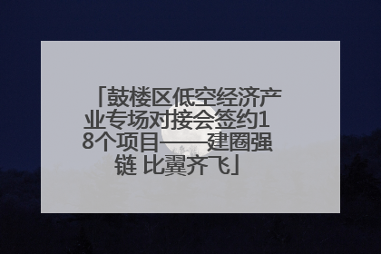 鼓楼区低空经济产业专场对接会签约18个项目——建圈强链 比翼齐飞