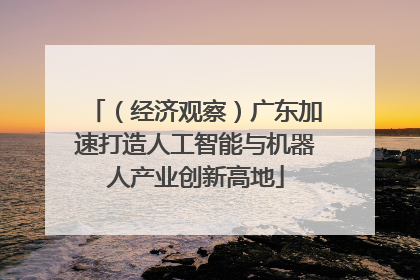 （经济观察）广东加速打造人工智能与机器人产业创新高地