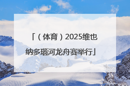 （体育）2025维也纳多瑙河龙舟赛举行