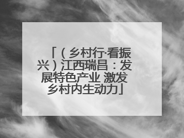 （乡村行·看振兴）江西瑞昌：发展特色产业 激发乡村内生动力