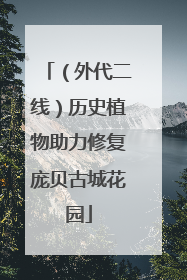 （外代二线）历史植物助力修复庞贝古城花园
