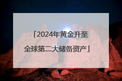2024年黄金升至全球第二大储备资产