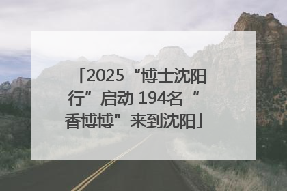 2025“博士沈阳行”启动 194名“香博博”来到沈阳