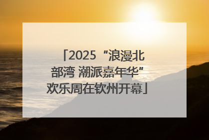 2025“浪漫北部湾 潮派嘉年华”欢乐周在钦州开幕