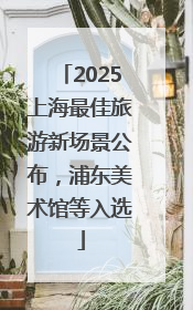 2025上海最佳旅游新场景公布，浦东美术馆等入选