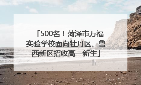500名！菏泽市万福实验学校面向牡丹区、鲁西新区招收高一新生