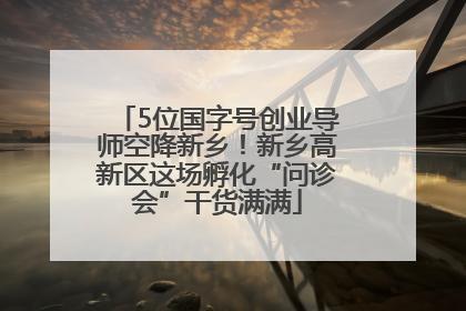 5位国字号创业导师空降新乡！新乡高新区这场孵化“问诊会”干货满满