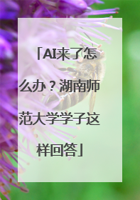AI来了怎么办？湖南师范大学学子这样回答