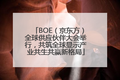 BOE（京东方）全球供应伙伴大会举行，共筑全球显示产业共生共赢新格局