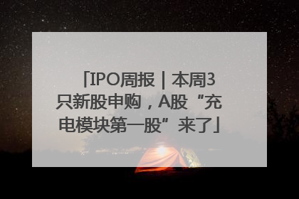IPO周报｜本周3只新股申购，A股“充电模块第一股”来了