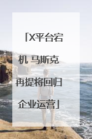 X平台宕机 马斯克再提将回归企业运营
